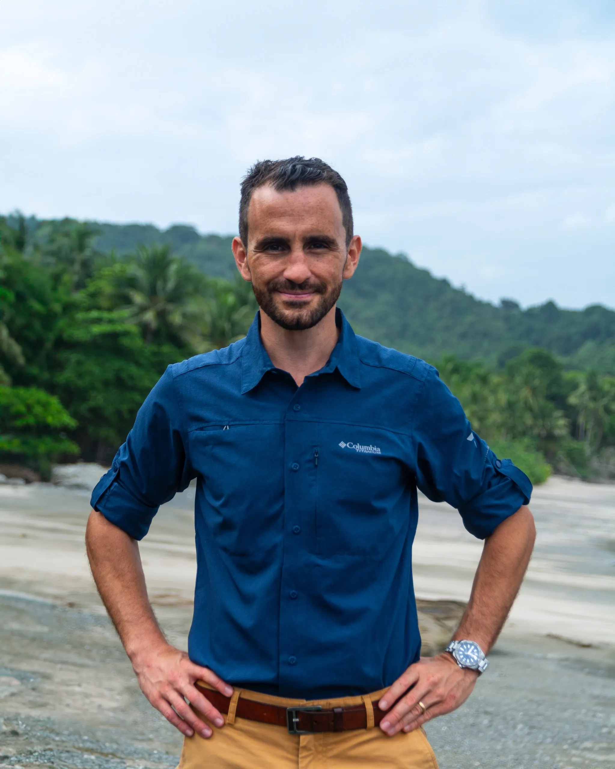 Ben Souverain, sur une plage du Costa Rica